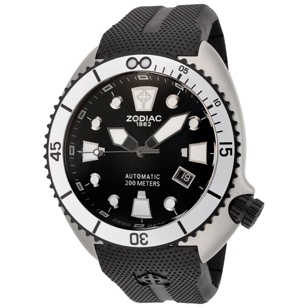 Zodiac Oceanaire Men's Black Automatic Watch