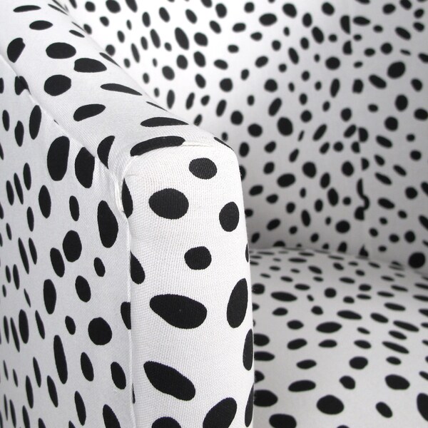 black and white tub chair