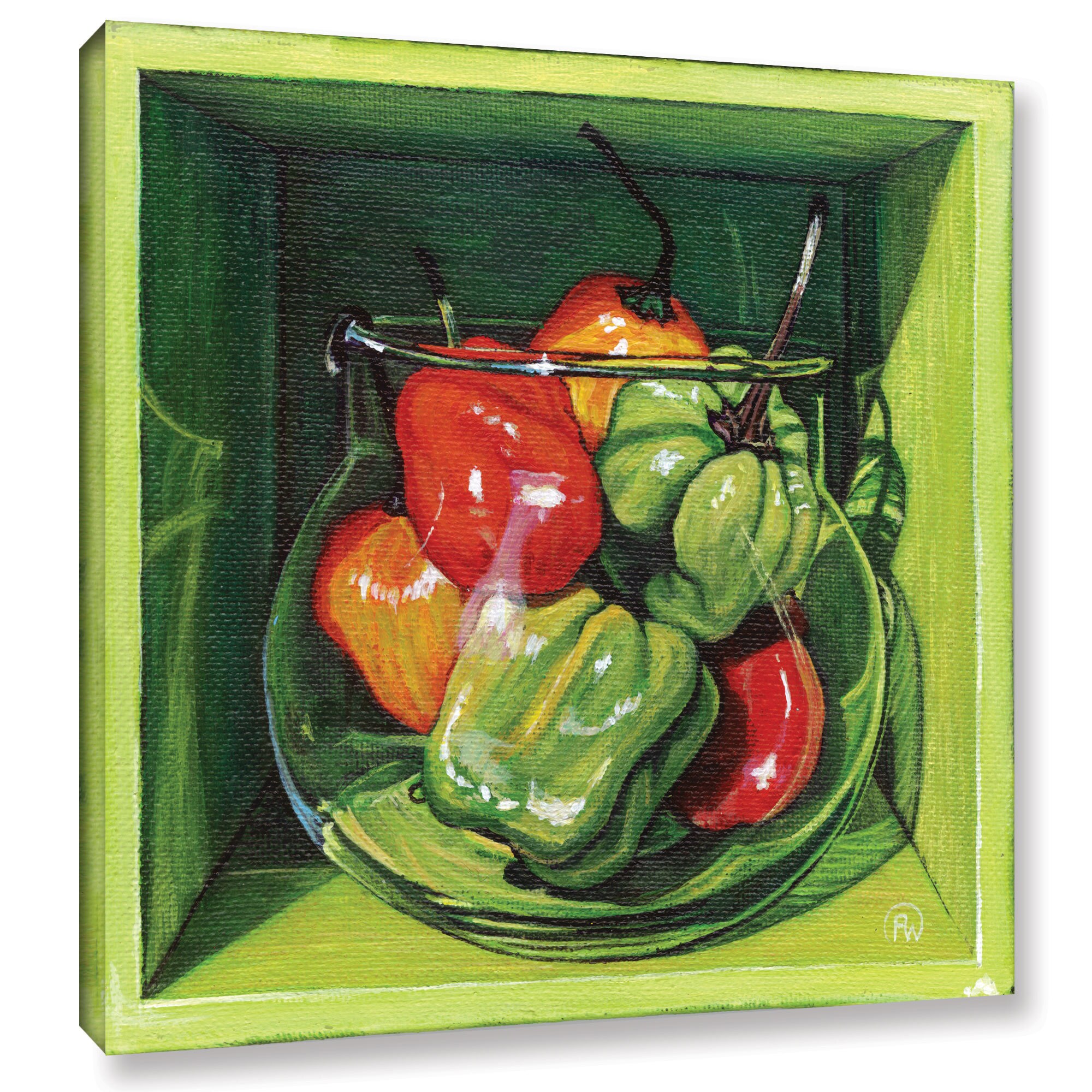 ArtWall Paige Wallis 'Habanero' Gallery-wrapped Canvas  Extra Large