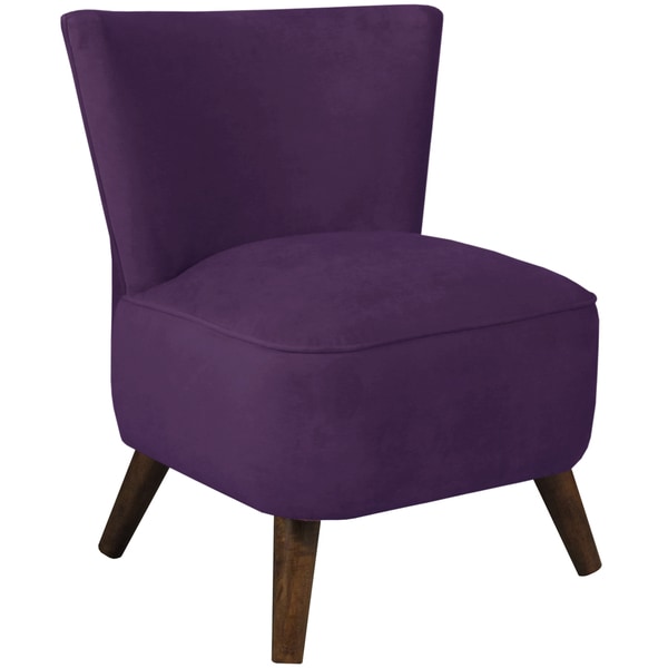 Made to Order Skyline Furniture Upholstered Chair in Velvet Aubergine