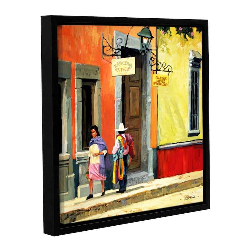 ArtWall Rick Kersten 'Streets Of Mexico' Gallery-wrapped Floater-framed Canvas - Multi