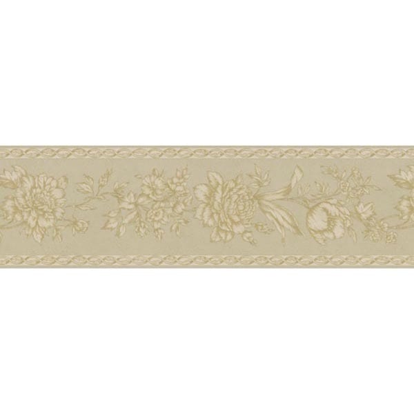 Shop Champagne Floral Trail Wallpaper Border Free Shipping On Orders