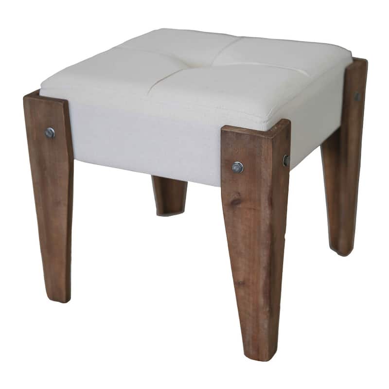 International Caravan Bradford Tufted Stool