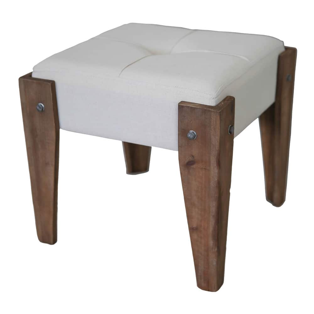International Caravan Bradford Tufted Stool