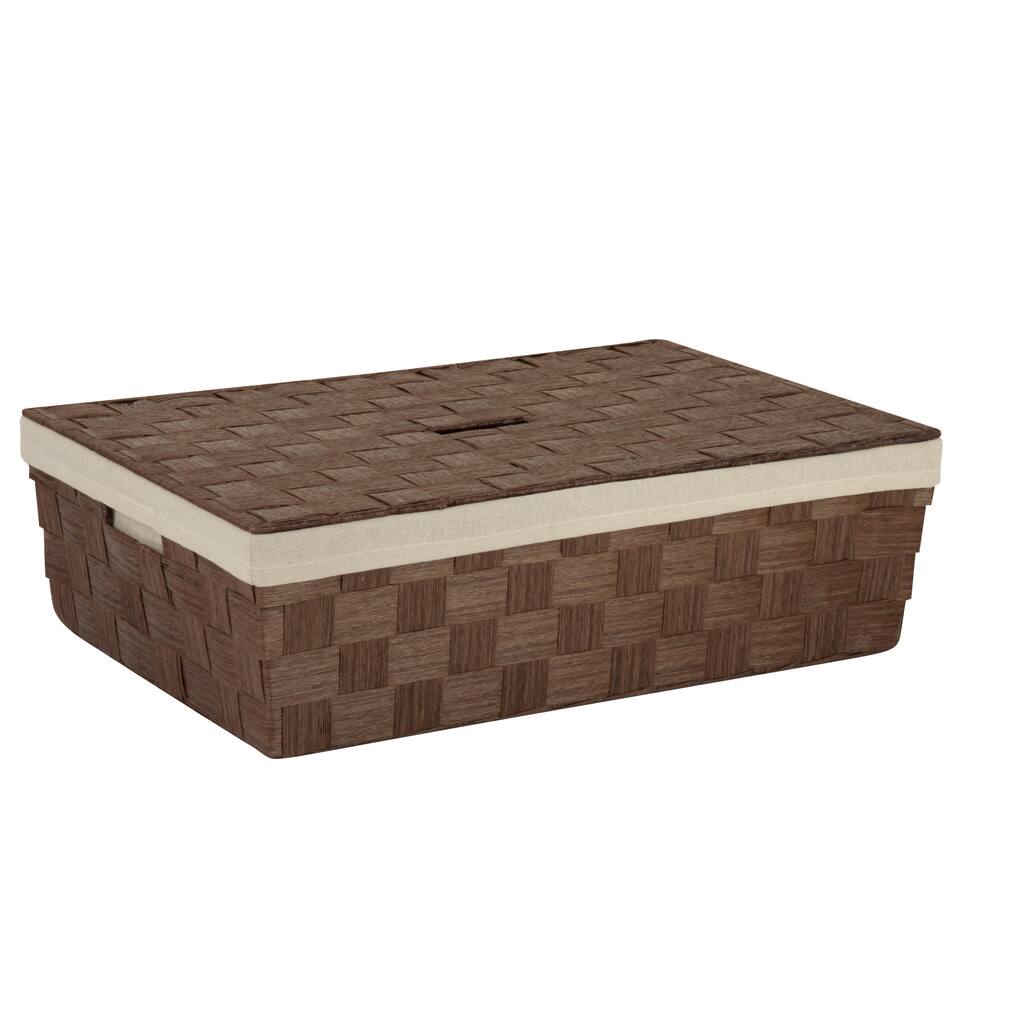 Honey-Can-Do Paper Rope Underbed Baskt, Brn