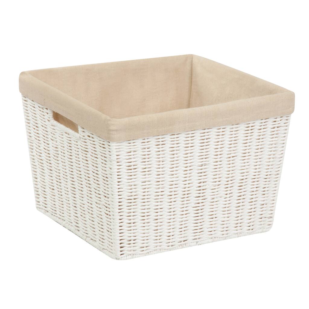 Honey-Can-Do Parchment Cord Basket w/liner