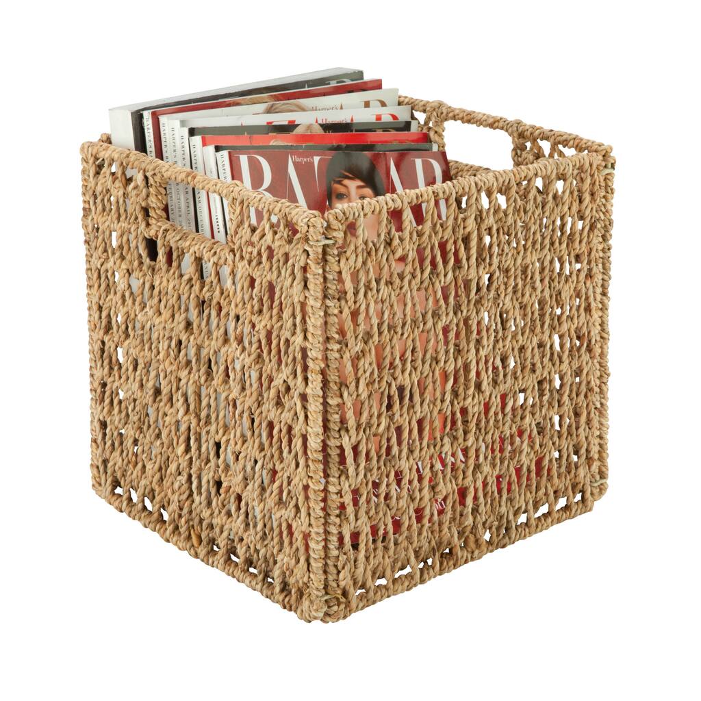 Honey-Can-Do Natural woven basket, KD