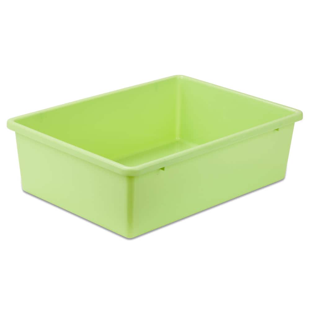 Honey-Can-Do Large Light Green Plastic Bin