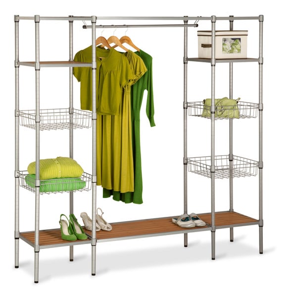 Honey Can Do Freestanding Open Wardrobe