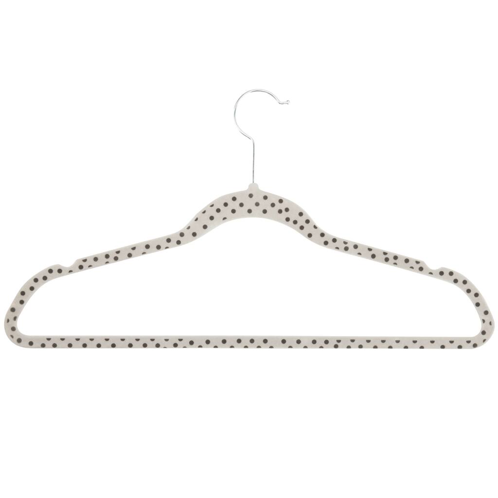 Honey-Can-Do HNG-03822 Dots Velvet Hangers (20-pack)