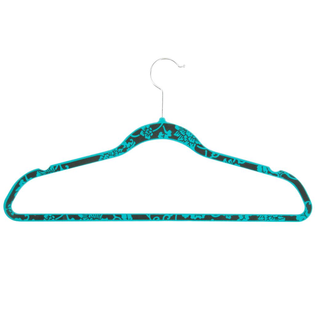 Honey-Can-Do HNG-03819 Blue Hawaiian Velvet Hangers (20-pack)