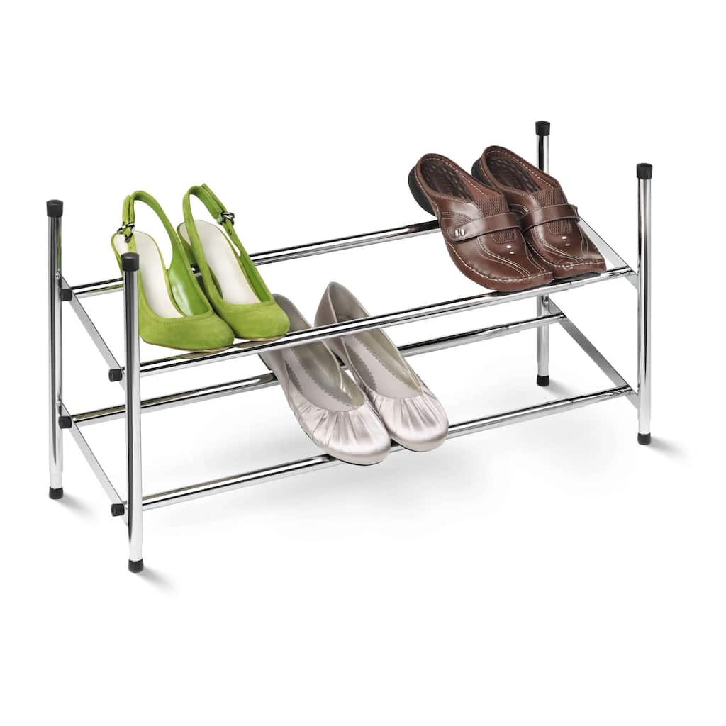 Honey-Can-Do Expandable shoe rack, chrome
