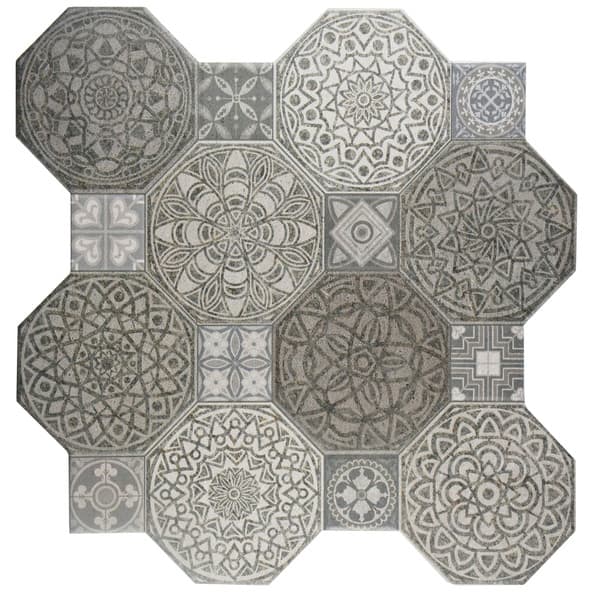 Shop Somertile 17 75x17 75 Inch Imagina Decor Ceramic Floor And