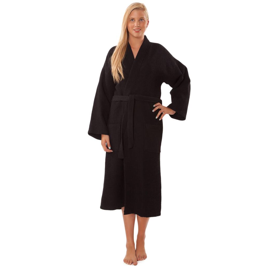Lightweight Waffle Kimono Unisex Spa Robe