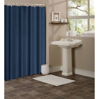 Dainty Home Hotel Collection Waffle Shower Curtain