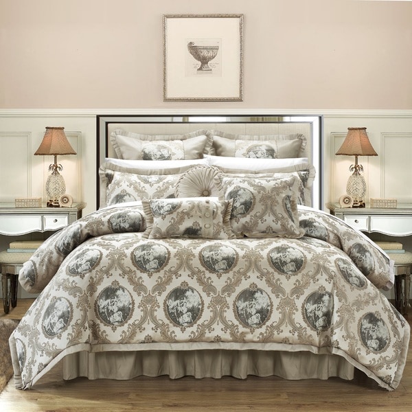 Chic Home Angelica Jacquard Fabric 9-piece Comforter Set