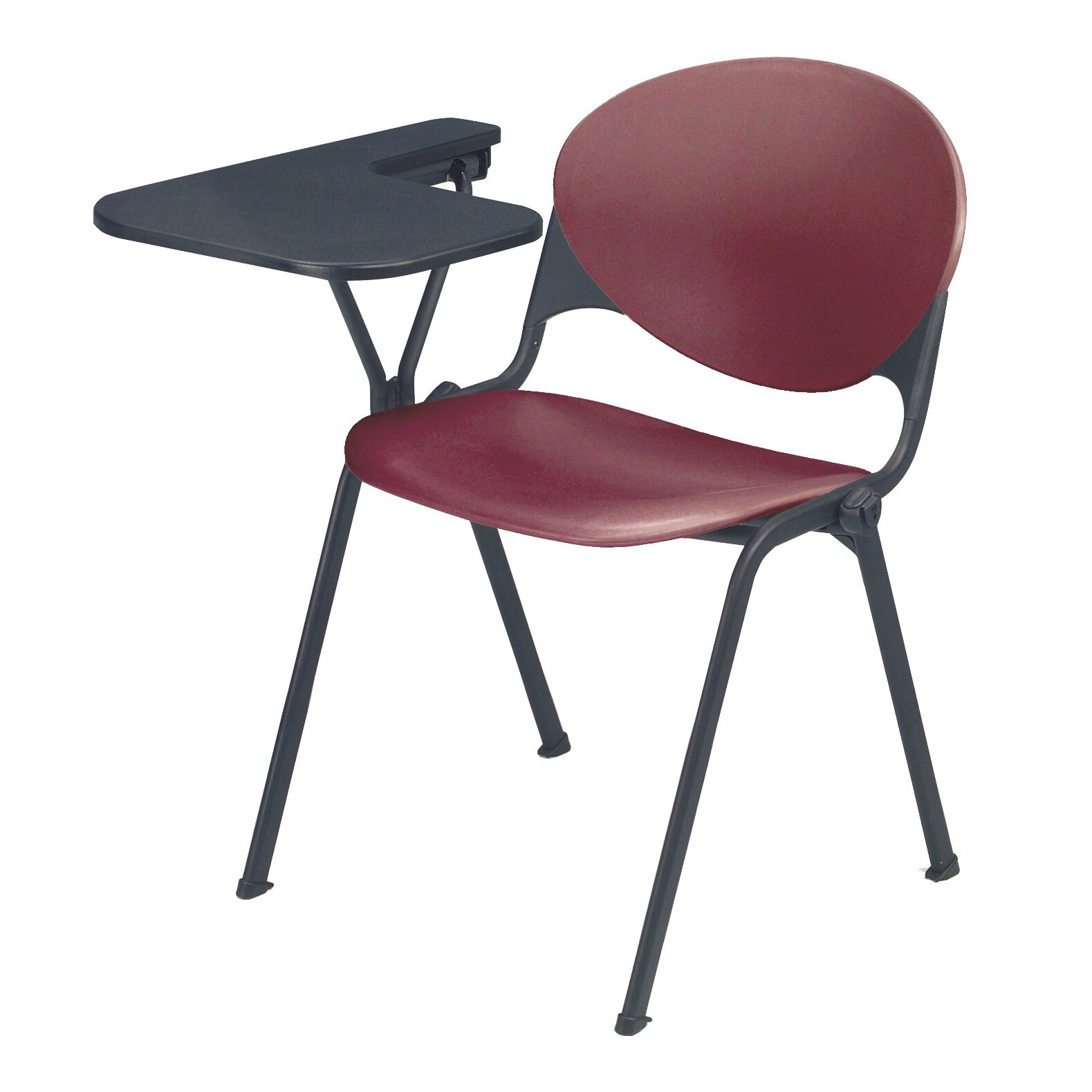 classroom chair with writing tablet