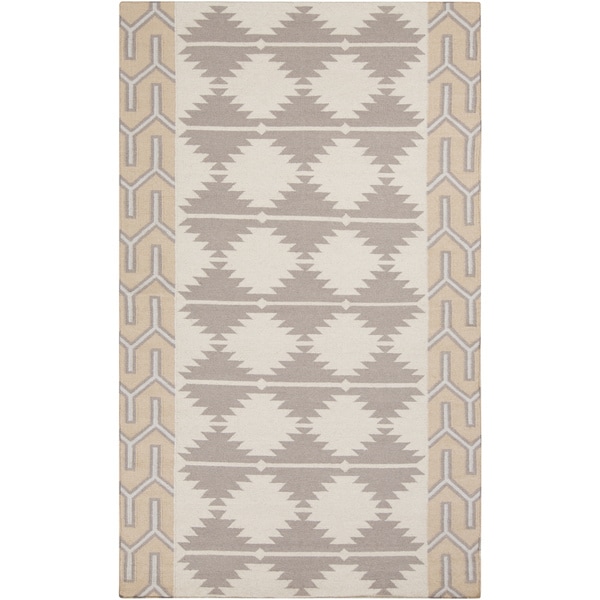 Hand woven Leganes Flatweave Southwestern Wool Rug (36 x 56)
