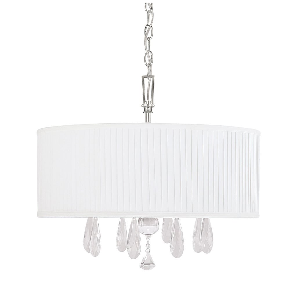 Alisa 4-light Polished Nickel Chandelier/Pendant - Chandeliers For Bedrooms by Overstock.com