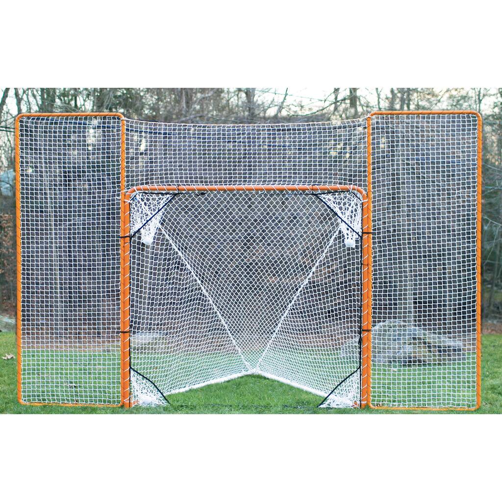 EZGOAL Folding Metal Lacrosse Goal and Rebounder