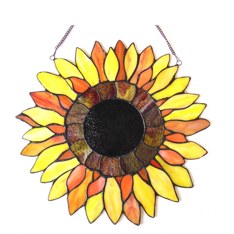 Chloe Sunflower Design Window Panel/Suncatcher