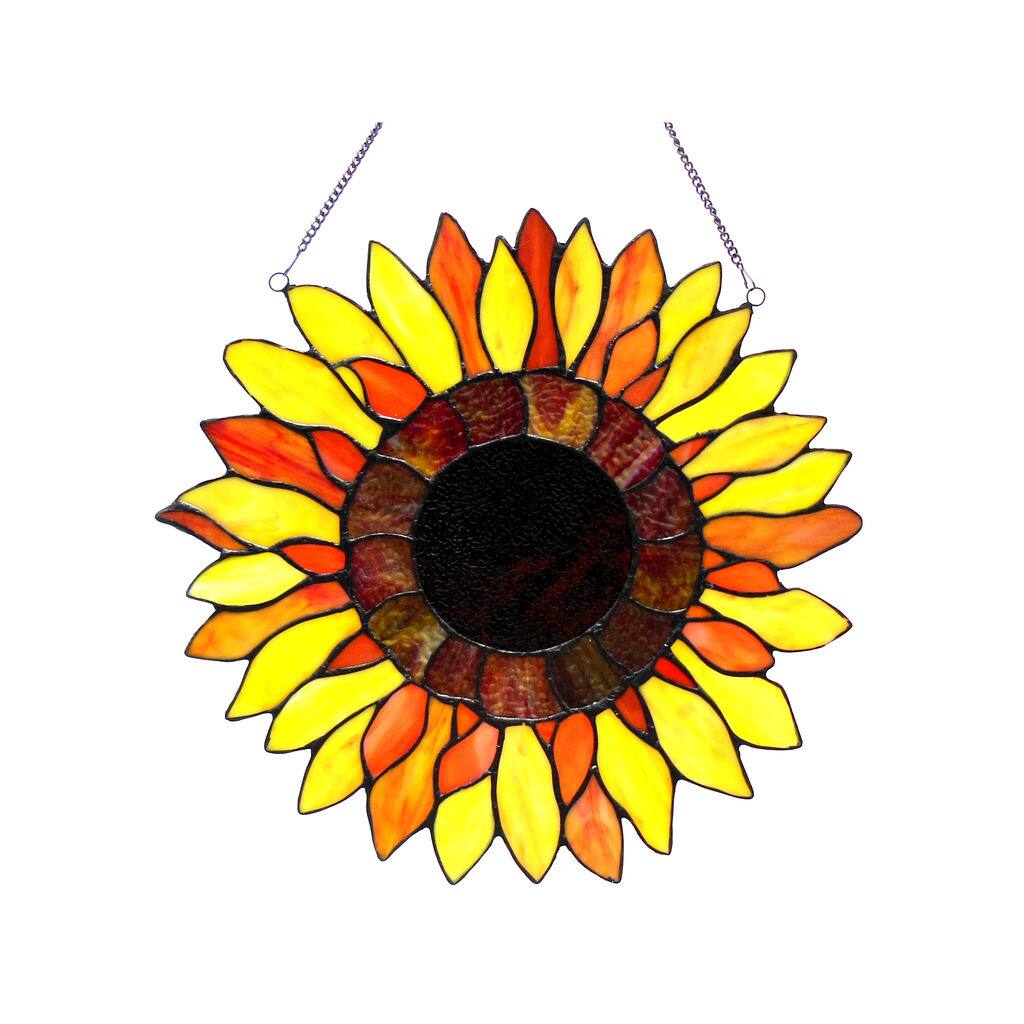 Chloe Sunflower Design Window Panel/Suncatcher