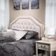 preview thumbnail 4 of 7, Angelica Adjustable King/California King Tufted Headboard by Christopher Knight Home
