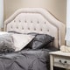 preview thumbnail 1 of 4, Angelica Adjustable King/California King Tufted Headboard by Christopher Knight Home Beige - King
