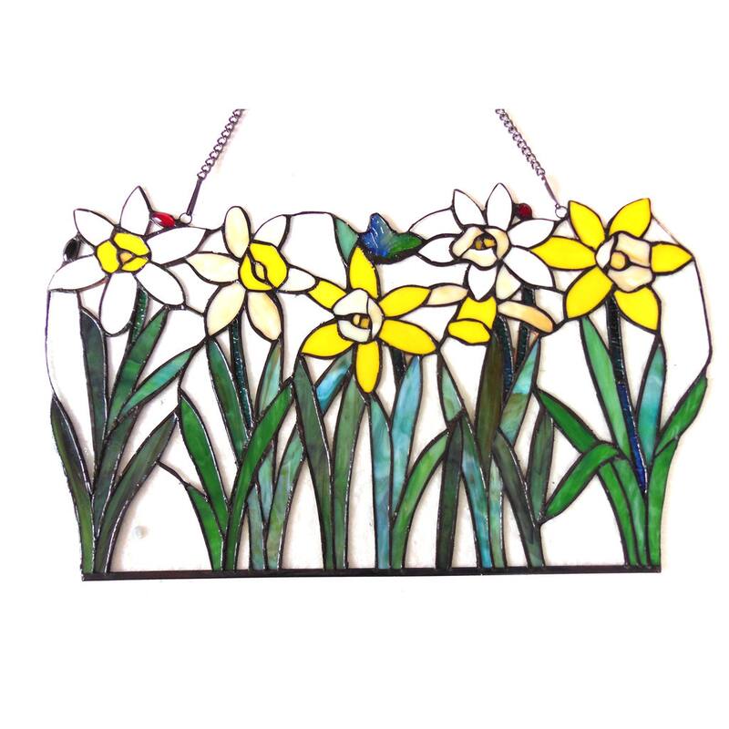 Chloe Daffodil Design Window Panel/Suncatcher