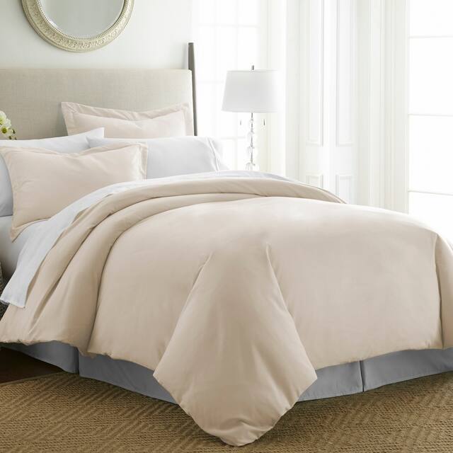 Simply Soft Ultra-soft 3-piece Duvet Cover Set - Ivory - King - Cal King