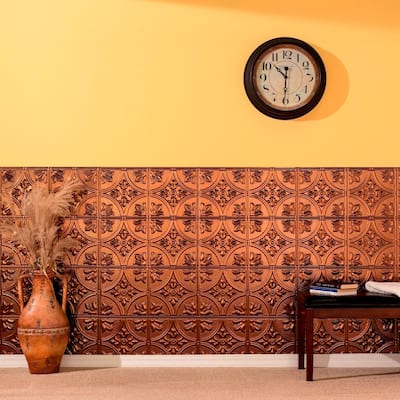 FASÄDE Traditional 2 4-foot x 8-foot PVC Wall Panel in Oil Rubbed Bronze