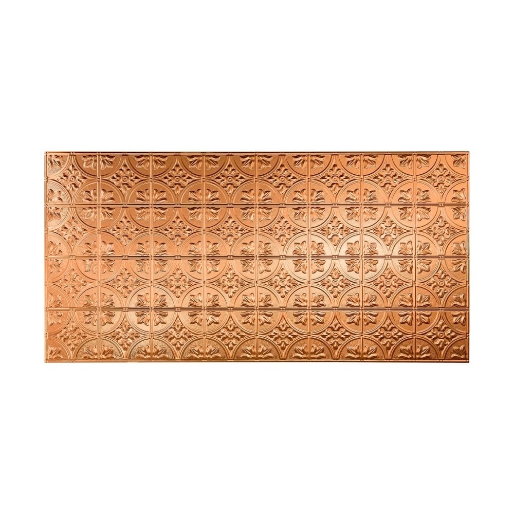 FASÄDE Traditional 2 4-foot x 8-foot PVC Wall Panel in Polished Copper
