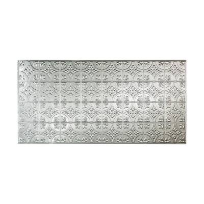 FASÄDE Traditional 2 4-foot x 8-foot PVC Wall Panel in Brushed Aluminum
