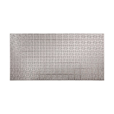FASÄDE Traditional 1 4-foot x 8-foot PVC Wall Panel in Galvanized Steel