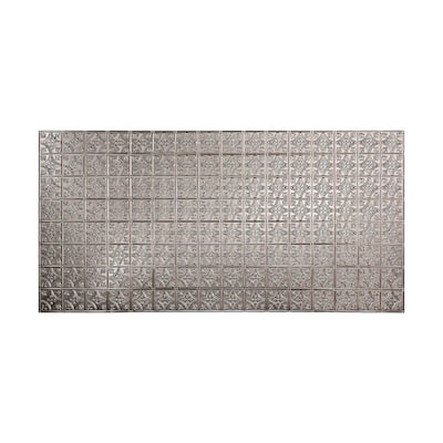 FASÄDE Traditional 1 4-foot x 8-foot PVC Wall Panel in Brushed Nickel