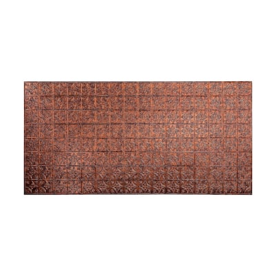 FASÄDE Traditional 1 4-foot x 8-foot PVC Wall Panel in Moonstone Copper