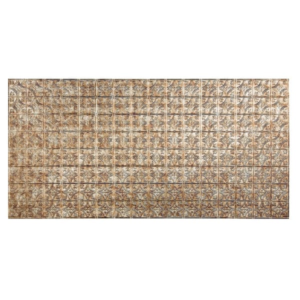 FASÄDE Traditional 1 4-foot x 8-foot PVC Wall Panel in Bermuda Bronze