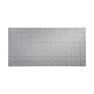 FASÄDE Traditional 1 4-foot x 8-foot PVC Wall Panel in Argent Silver