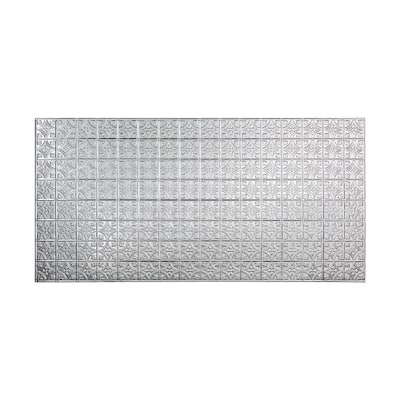 FASÄDE Traditional 1 4-foot x 8-foot PVC Wall Panel in Brushed Aluminum
