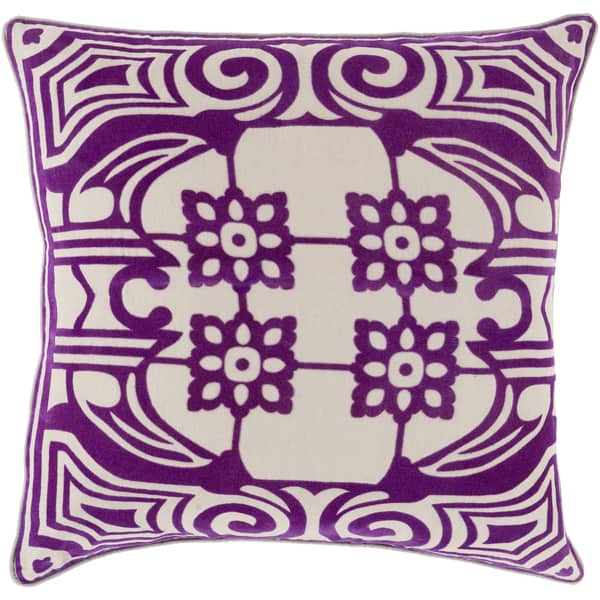 Decorative Allyson Floral 20 Inch Throw Pillow Overstock 10526829