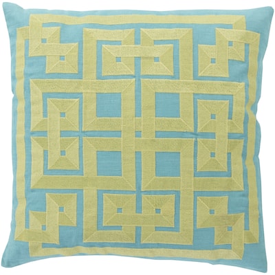 Decorative Felipe Geometric Feather Down or Polyester Filled 20-inch Throw Pillow