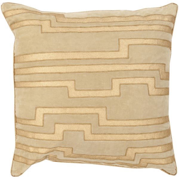 slide 1 of 1, Earnest Geometric Feather Down Filled or Poly Filled 18-inch Throw Pillow