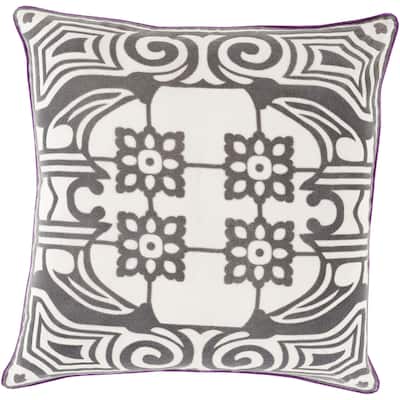 Artistic Weavers Decorative Allyson Floral Feather Down or Filled Throw 18-inch Throw Pillow
