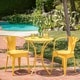 preview thumbnail 7 of 20, Lourdes Outdoor 3-piece Cast Bistro Set by Christopher Knight Home
