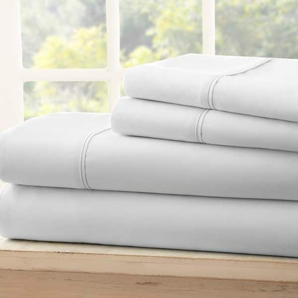 Soft Essentials Ultra-soft 4-piece Bed Sheet Set - King - Light Grey