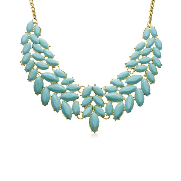 Adoriana Turquoise Petal Bib