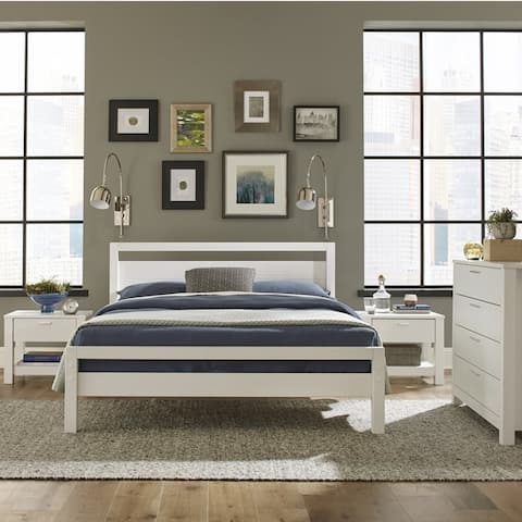 White Farmhouse Beds Online At Our Best Bedroom Grain Wood Furniture Loft Solid Queen Size Panel Platform Bed