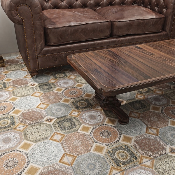 SomerTile 23 625x23 625 inch Jasmin Rustic  Ceramic  Floor  