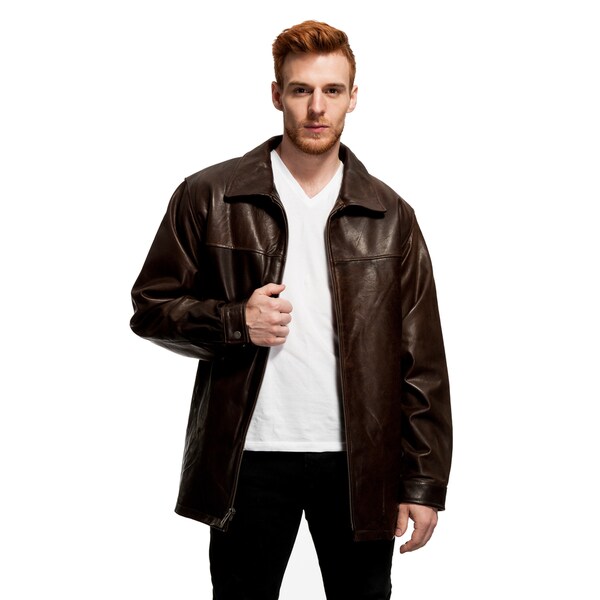 Men S Big And Tall Open Bottom Leather Jacket Free Shipping Men S Big And Tall Open Bottom Leather Jacket