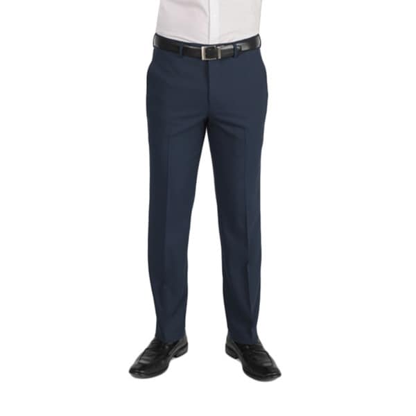 Dockers Performance Mens Variegated Herringbone Slim Fit Navy Pant